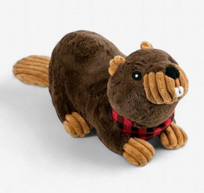Tall Tails Holiday Crunch Beaver Dog Toy 15"