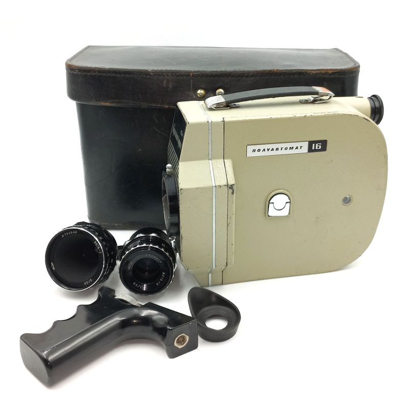 Krasnogorsk-1 16mm Movie Camera Kit with Vega Lenses