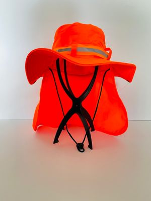 Hi Visible Bucket Hat w draw string