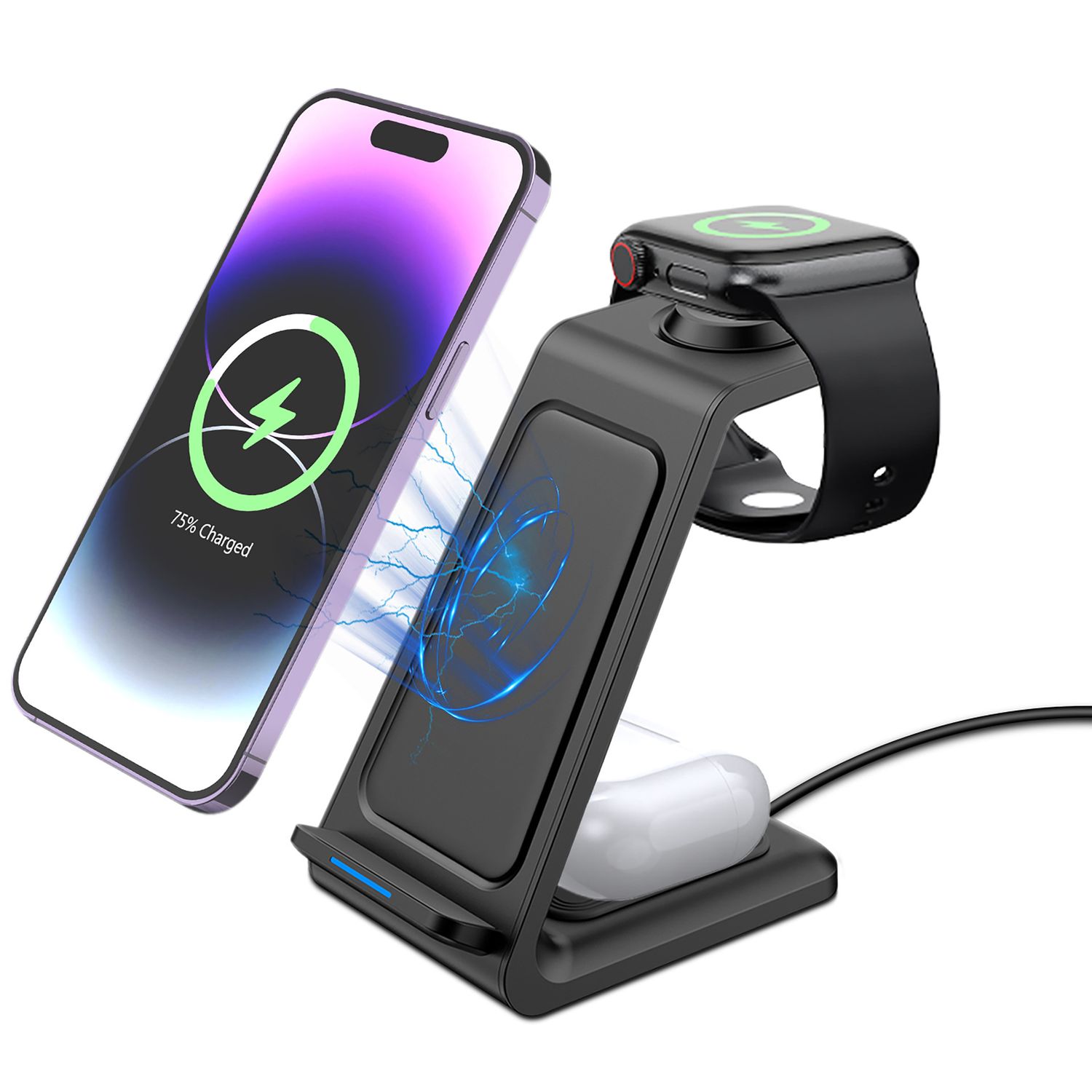 Three-in-one Wireless Phone Charger