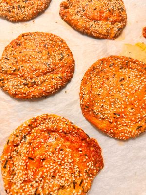 6 Gochujang Furikake Sesame Cookie