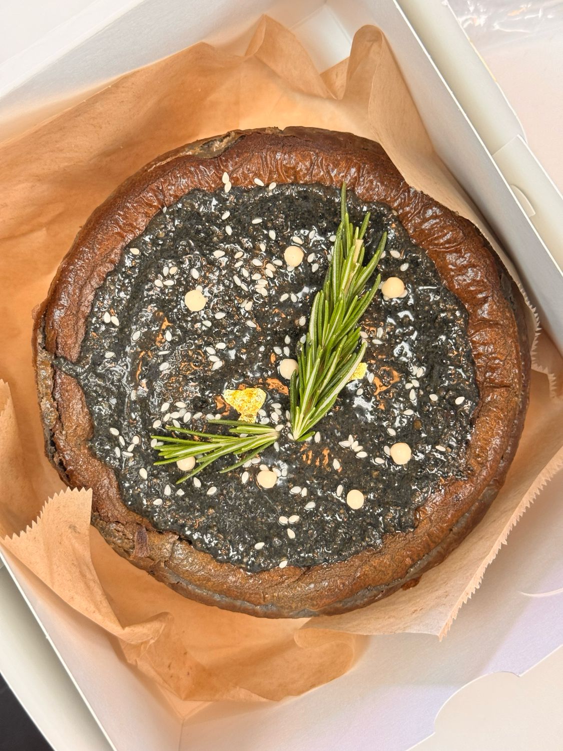 Black Sesame Basque Cheesecake