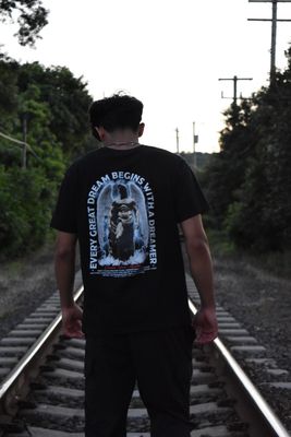 &quot;DNA&quot; - BLACK GRAPHIC TEE