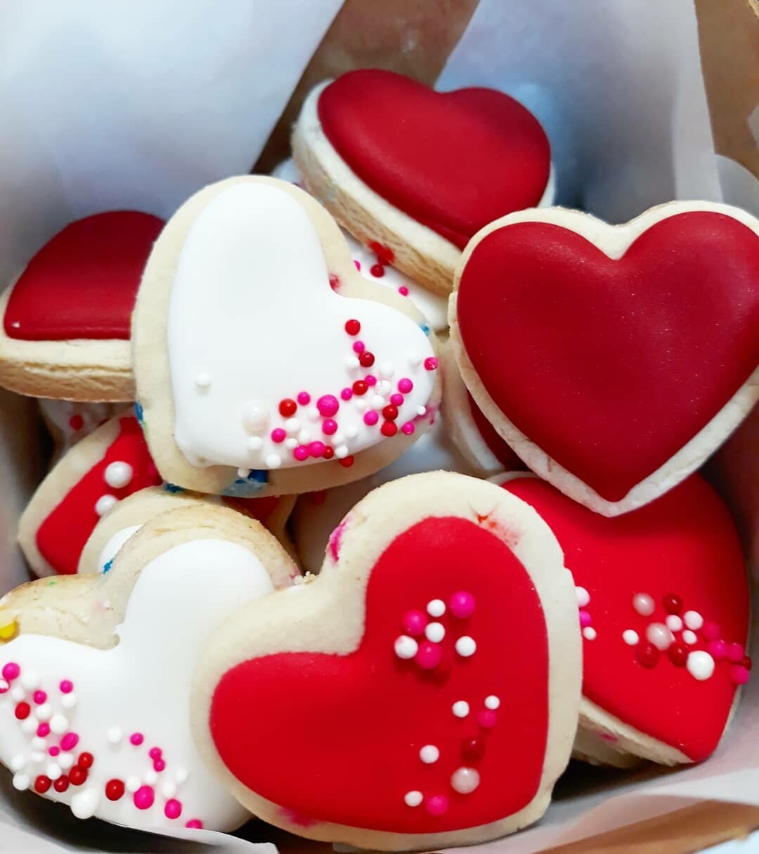 Box of Hearts - Valentine's day cookies Box of Hearts - Valentine's day cookies