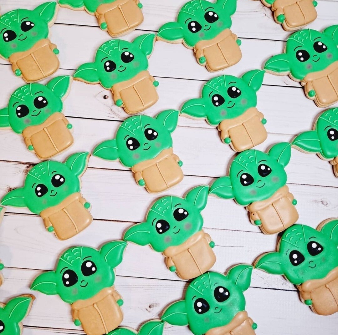 The Child Baby Yoda Sugar Cookie 1 Dozen The Child Baby Yoda Sugar Cookie 1 Dozen