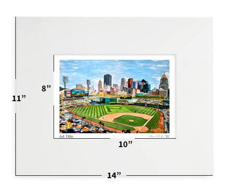 Pittsburgh, PA - PNC Park - 11"x14" - Matted Print - #lew