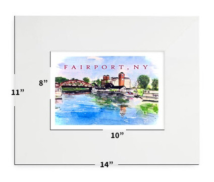 Fairport, NY - Hey Fairport - 11"x14" - Matted Print - #lew
