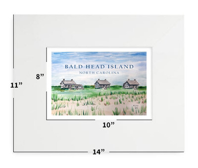 Bald Head Island, NC - Captain Charlie’s - 11”x14”- Matted Print - #katie