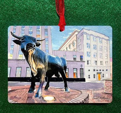 Durham, NC - Ornament - Durham Bull - #durhambull - #lew