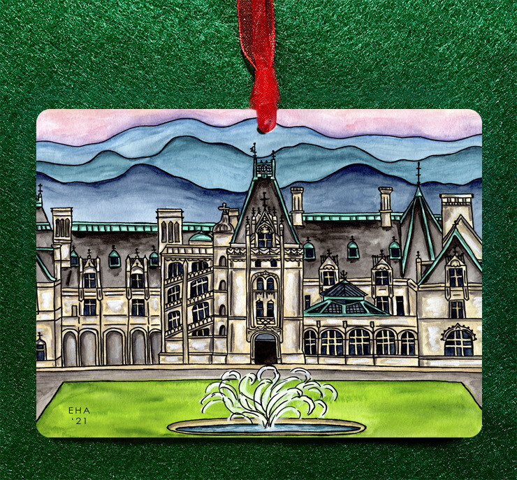 Asheville, NC - Ornament - Biltmore Estate - #elizabeth