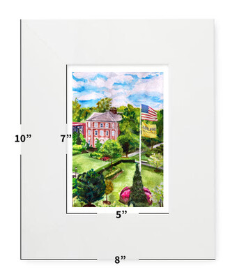Garden City, NY - Adelphi University - 8”x10" - Matted Print - #solveig