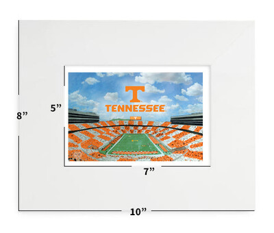Knoxville, TN - University Of Tennessee - Neyland Stadium - 8”x10" - Matted Print - #ashley