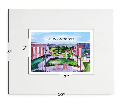 Oneonta, NY - SUNY Oneonta - 8”x10" - Matted Print - #solveig