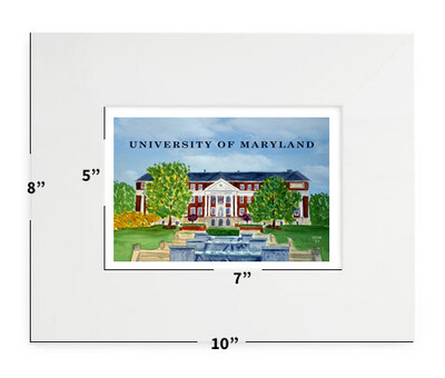 College Park, MD - University Of Maryland - McKeldin Mall - 8”x10" - Matted Print - #maryland - #stephanie