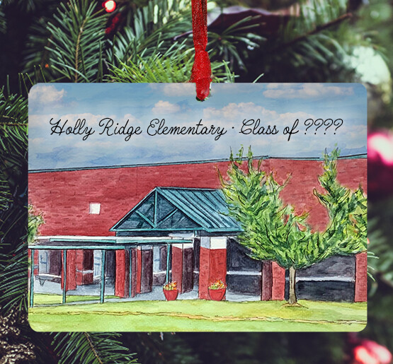 Holly Springs, NC - Ornament - Holly Ridge Elementary School - #helaina