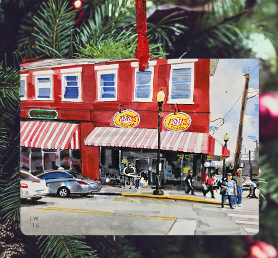 Apex, NC - Ornament - Anna’s Pizzeria - #lew