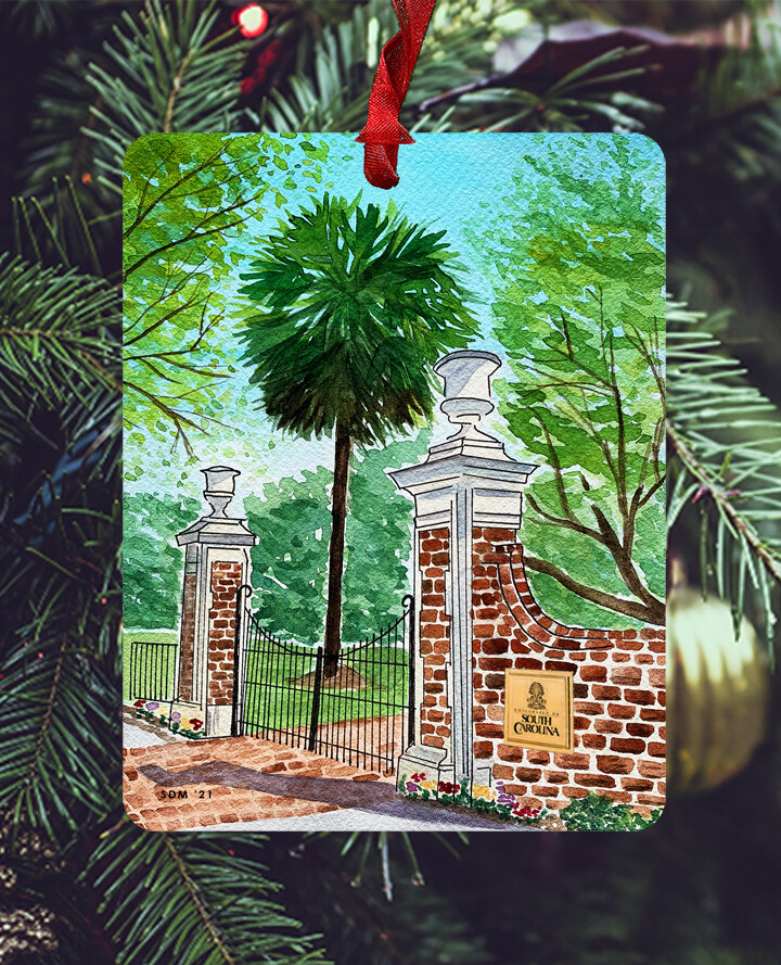 Columbia, SC - Ornament - University of South Carolina - Horseshoe - #stephanie