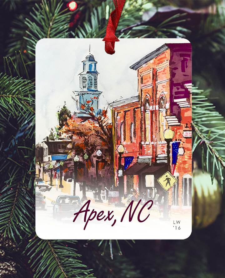 Apex, NC - Ornament - Steeple - #lew