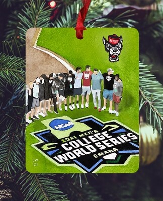 Raleigh, NC - Ornament - NC State Wolfpack 2021 CWS - #omaha - #lew - #pack