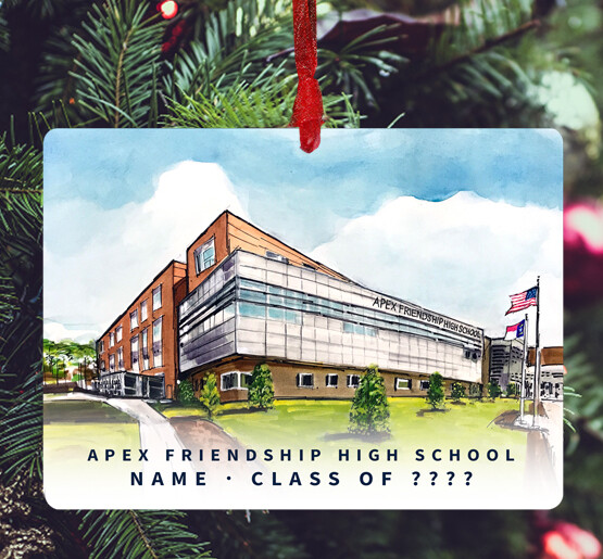 Apex, NC Apex Friendship High School Ornament lew