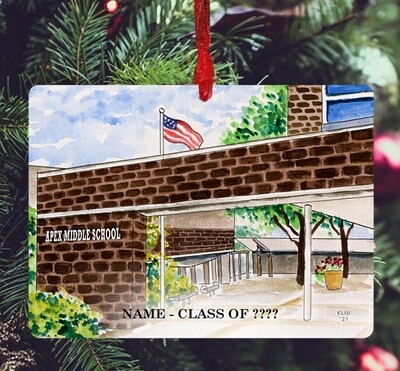 Apex, NC - Ornament - Apex Middle School - #katie