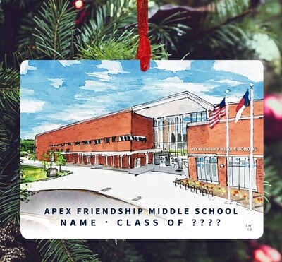 Apex, NC - Ornament - Apex Friendship Middle School - #lew