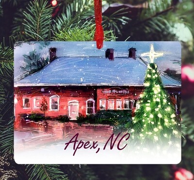 Apex, NC - Ornament - Chamber Christmas - #lew