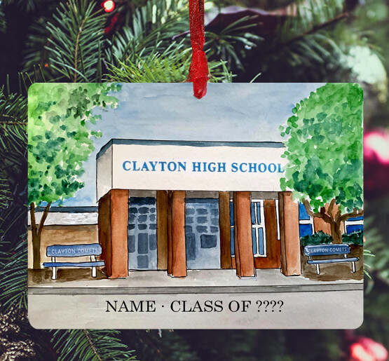 Clayton, NC - Ornament - Clayton High School - #katie
