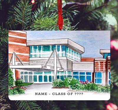 Cary, NC - Ornament - Middle Creek High School - #mchs - #katie