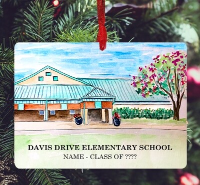 Cary, NC - Ornament - Davis Drive Elementary School - #katie