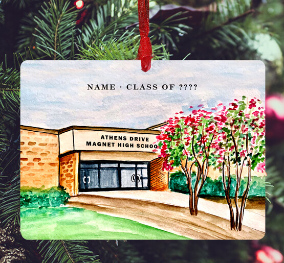 Raleigh, NC - Ornament - Athens Drive High School - #katie - #athenspromo