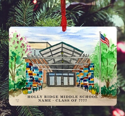 Holly Springs, NC - Ornament - Holly Ridge Middle School - #katie