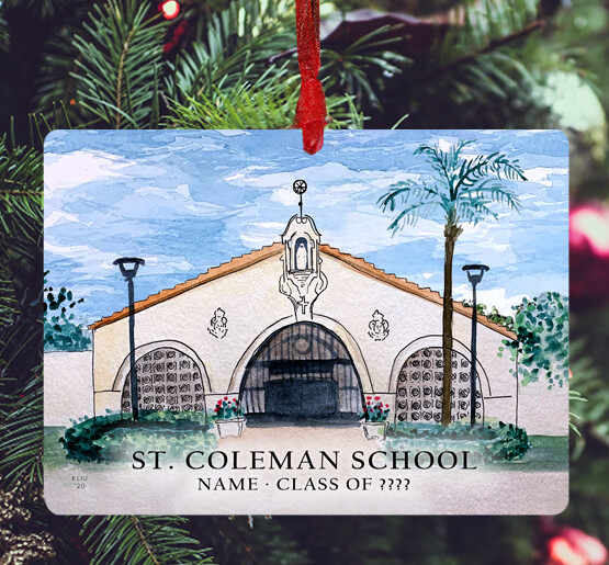 Pompano Beach, FL - Ornament - St. Coleman School - #katie