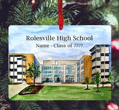 Rolesville, NC - Rolesville High School - Ornament - #katie