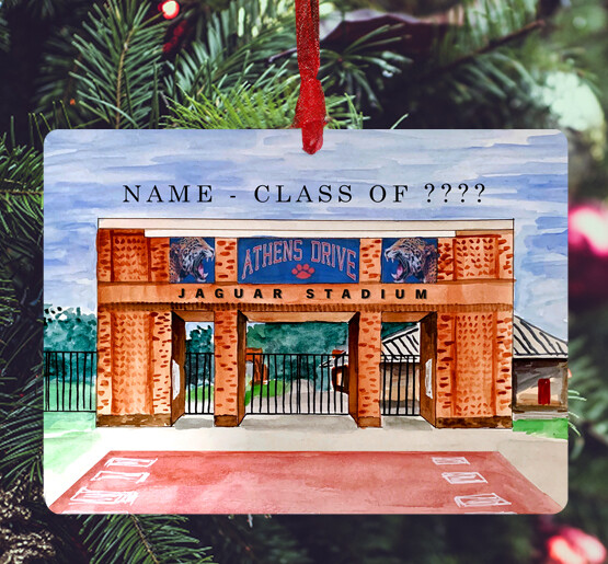 Raleigh, NC - Ornament - Athens Drive High School - Stadium - #katie