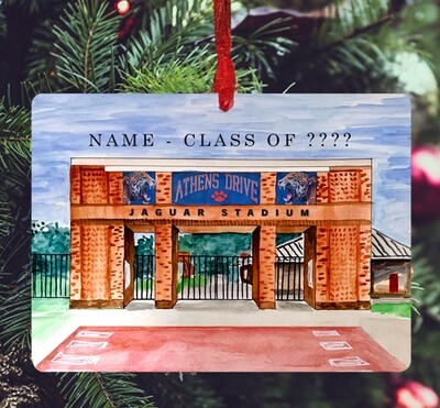 Raleigh, NC - Ornament - Athens Drive High School - Stadium - #katie