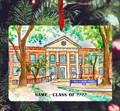 Raleigh, NC - Fred A. Olds Elementary - Ornament - #katie