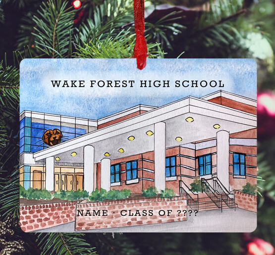 Wake Forest, NC - Ornament - Wake Forest High School - #katie