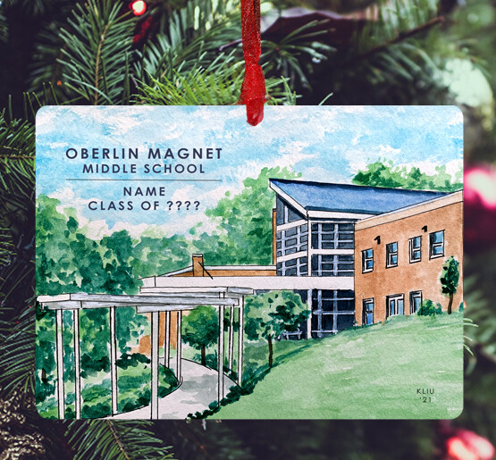 Raleigh, NC - Ornament - Oberlin Magnet Middle School - #katie