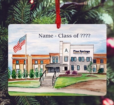 Holly Springs, NC - Ornament - Pine Springs Preparatory Academy - #katie