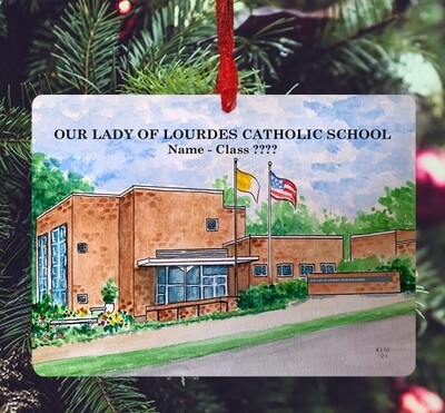 Raleigh, NC - Ornament - Our Lady Of Lourdes School - #katie
