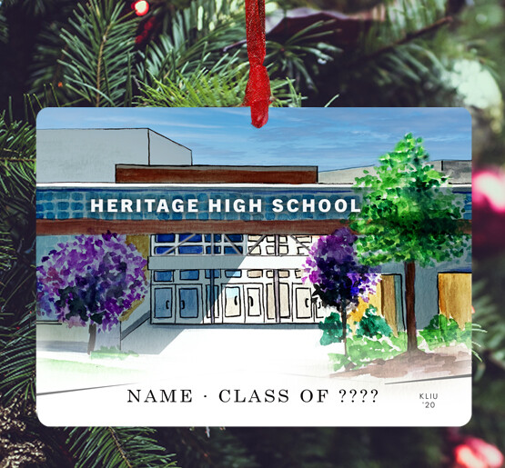 Wake Forest, NC - Ornament - Heritage High School - #katie
