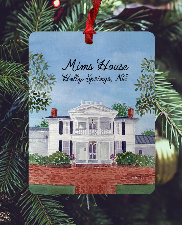 Holly Springs, NC - Ornament - Mims House - #stephanie