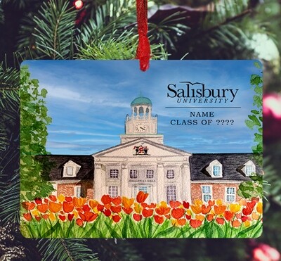Salisbury, MD - Ornament - Salisbury University - Holloway Hall - #stephanie