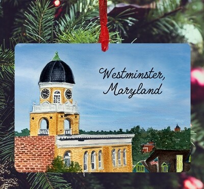 Westminster, MD - Ornament - Clock Tower - #stephanie