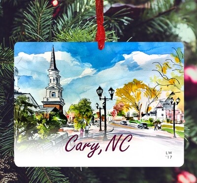 Cary, NC - Ornament - Academy Street - #academystreet - #lew