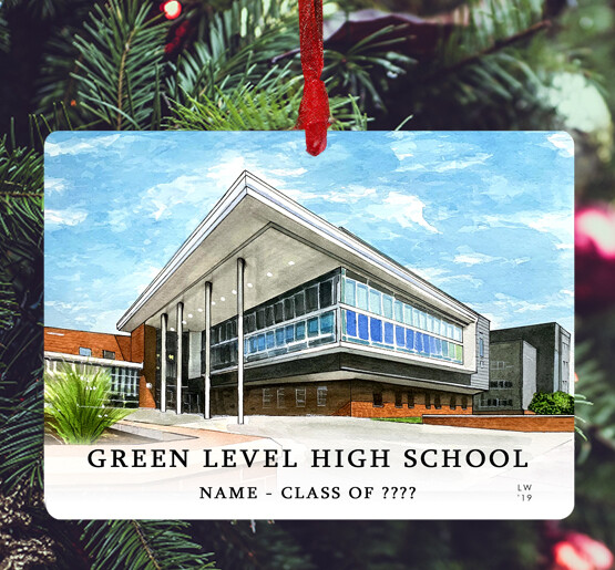 Cary, NC - Ornament - Green Level High School - Ornament - #lew