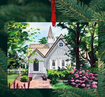Bald Head Island, NC - Ornament - BHI Chapel 2021 - Ornament - #BHI - #solveig