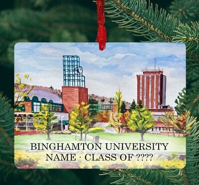 Binghamton, NY - Ornament - Binghamton University - #solveig