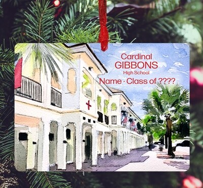Fort Lauderdale, FL - Ornament - Cardinal Gibbons High School - #lew